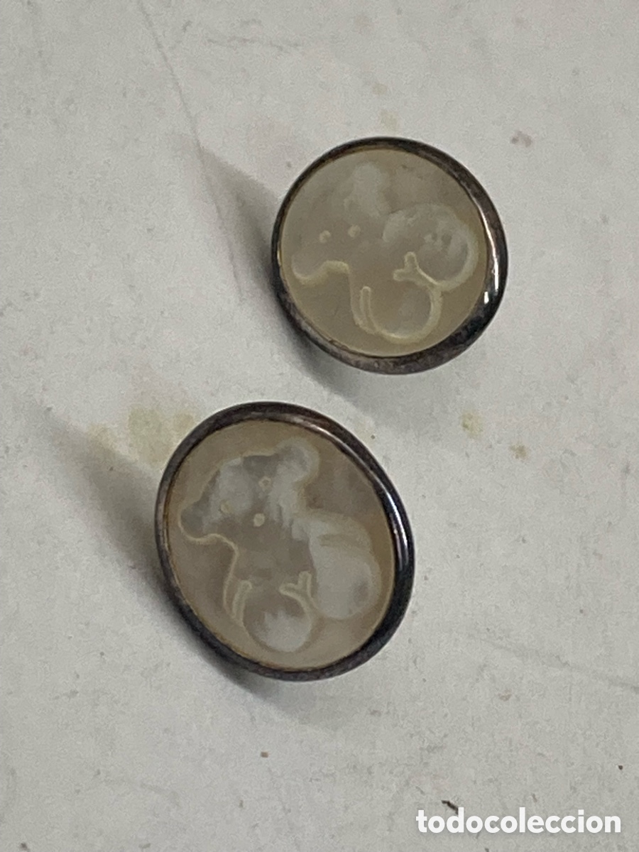 Joyeria: Pendientes de plata y n&aacute;car P520 - Foto 2