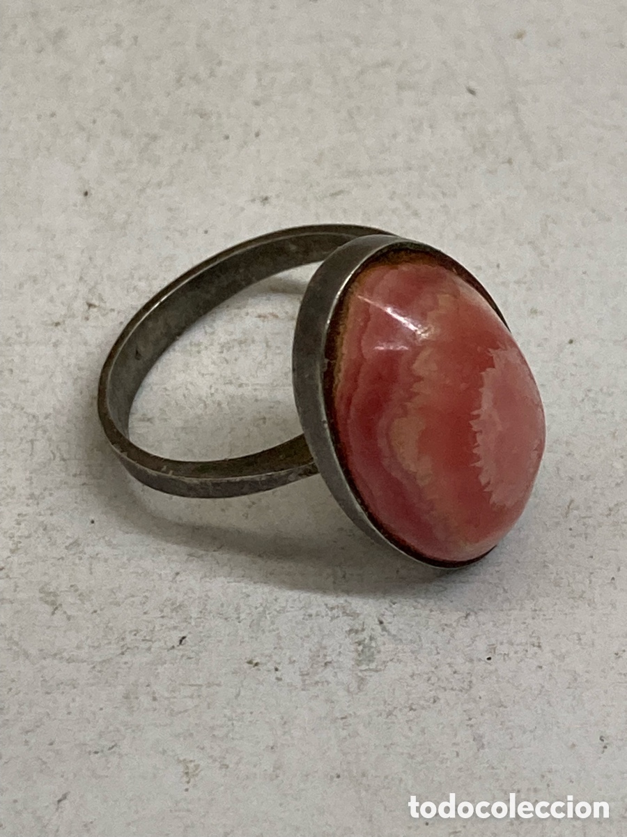 Joyeria: Anillo de plata coral S533