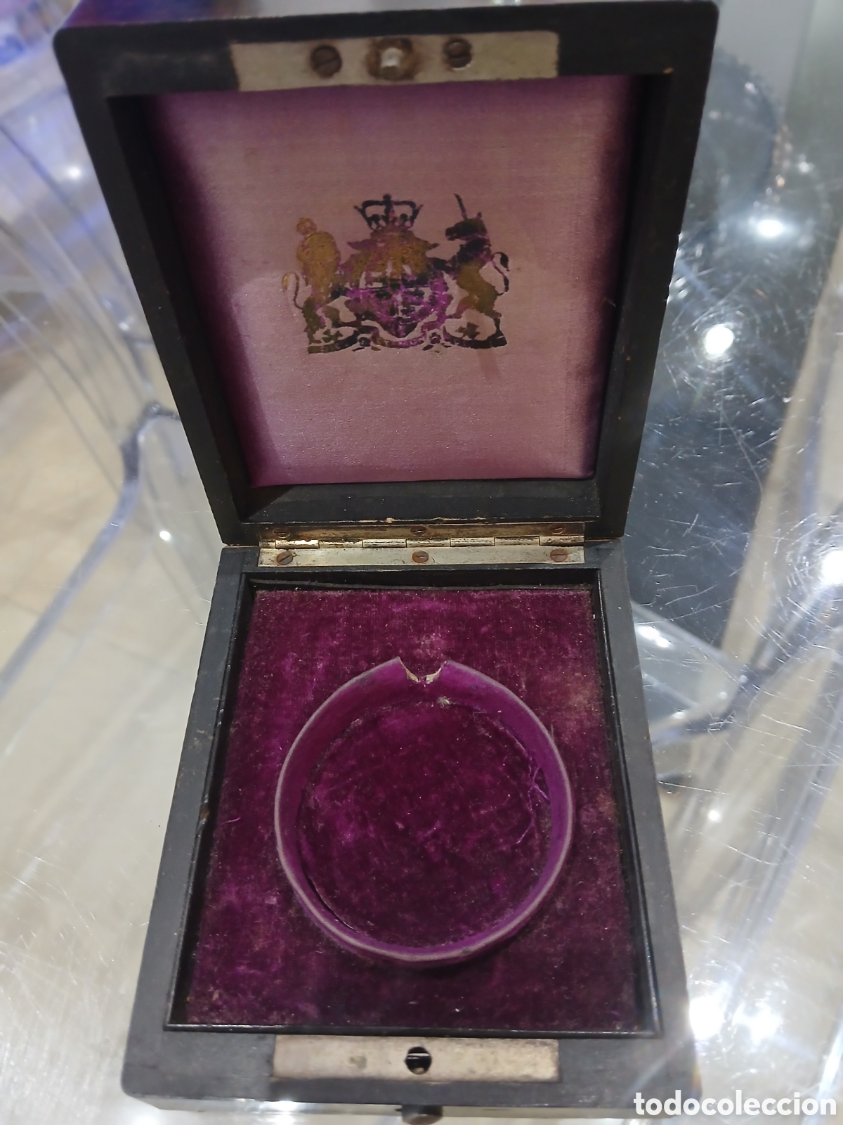 Joyeria: Caja madera coleccion antiguo