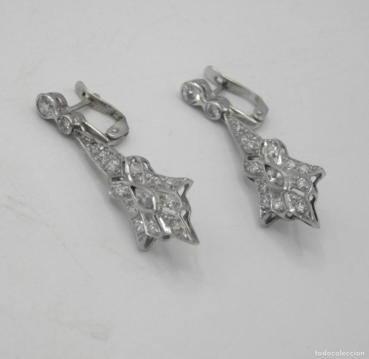 Joyeria: PENDIENTES DE ORO BLANCO 18K - Foto 1
