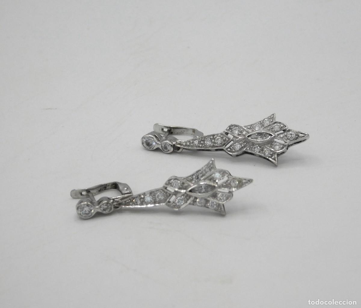 Joyeria: PENDIENTES DE ORO BLANCO 18K - Foto 2