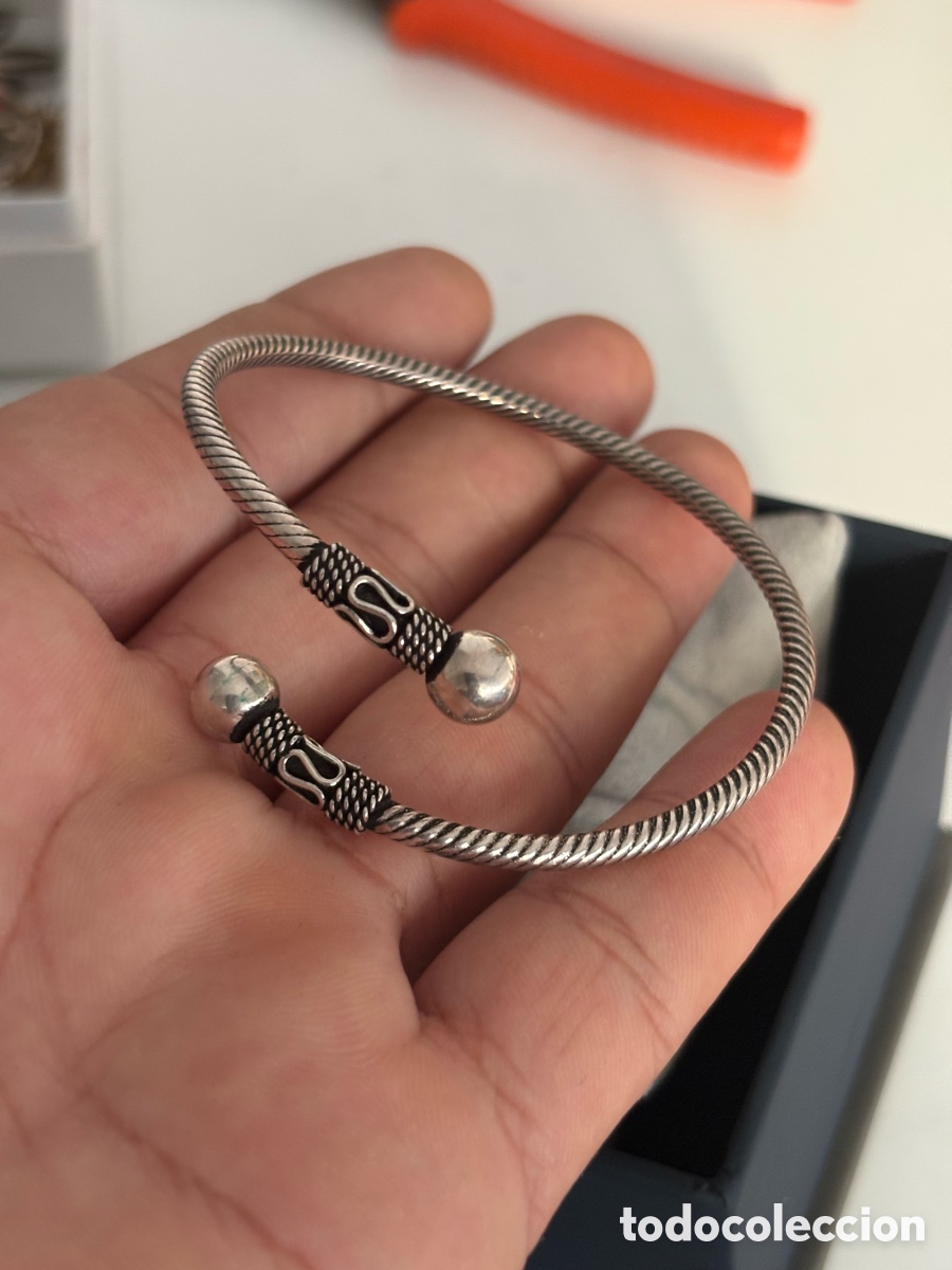 Joyeria: Pulsera plata de ley &bull; Estilo Bali labrada - Foto 5
