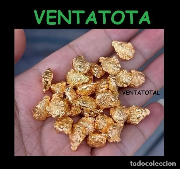 Joyeria: LUJO RARAS Y BONITAS 50 PEPITAS ARTESANALES DE ORO DE 22 KILATES LAMINADO LEER DENTRO DESCRIPCION
