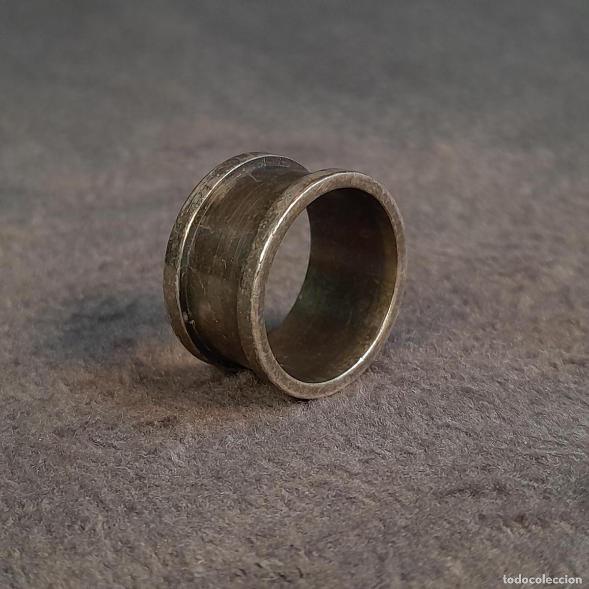 Joyeria: J-4586. ANILLO DISE&Ntilde;O GEOM&Eacute;TRICO. PLATA DE LEY. MEDIADOS DEL SIGLO XX