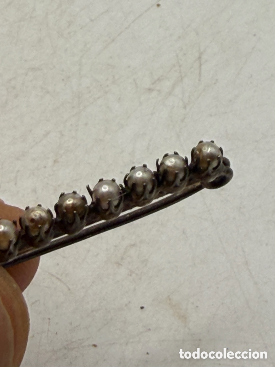 Joyeria: Antiguo Alfiler con Brillantes - Foto 5