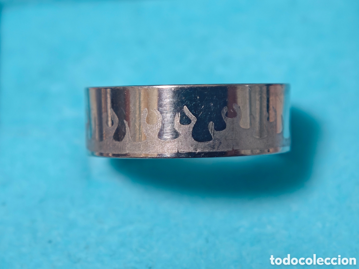 Joyeria: Anillo acero inoxidable con grabados nuevo - Foto 2