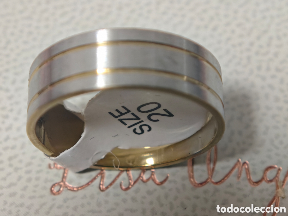 Joyeria: Bonito anillo de acero inoxidable nuevo
