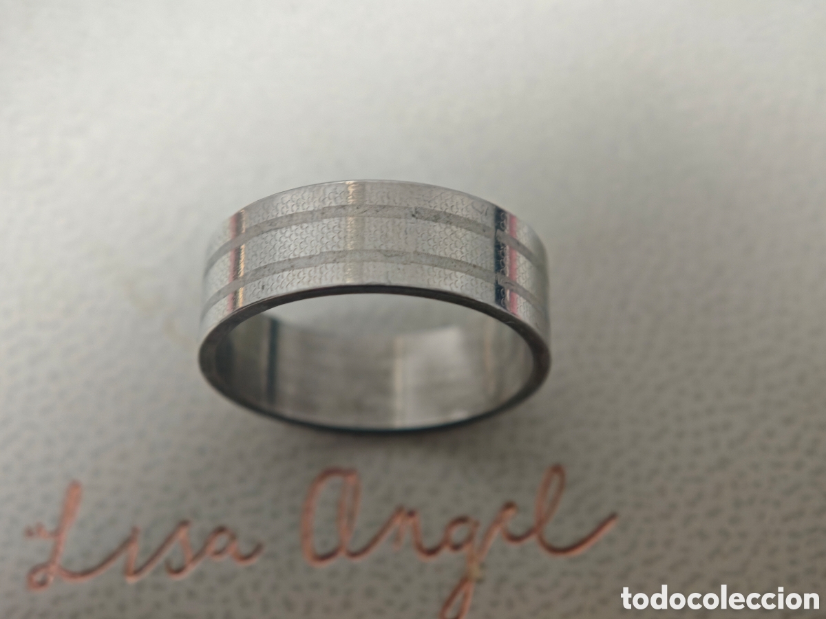 Joyeria: Anillo de acero inoxidable nuevo