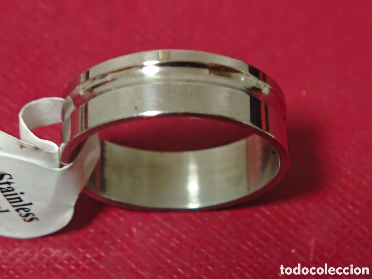 Joyeria: Bonito hay anillo de acero inoxidable nuevo - Foto 2
