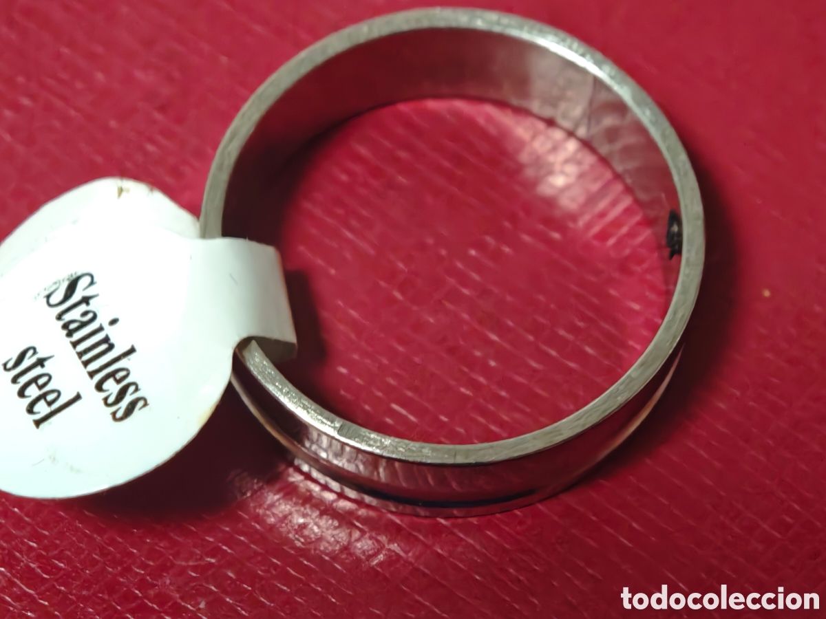 Joyeria: Bonito hay anillo de acero inoxidable nuevo - Foto 3