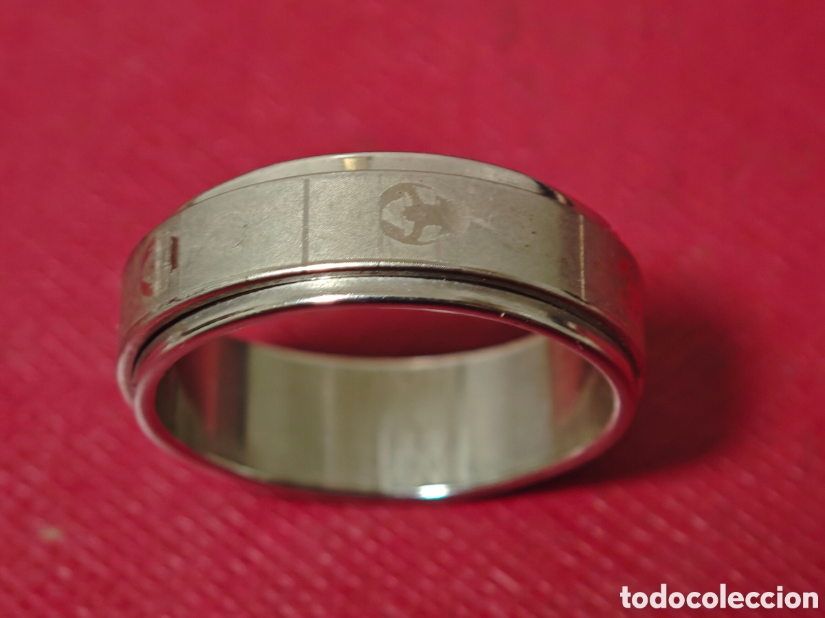 Joyeria: Anillo acero inoxidable con grabados nuevos