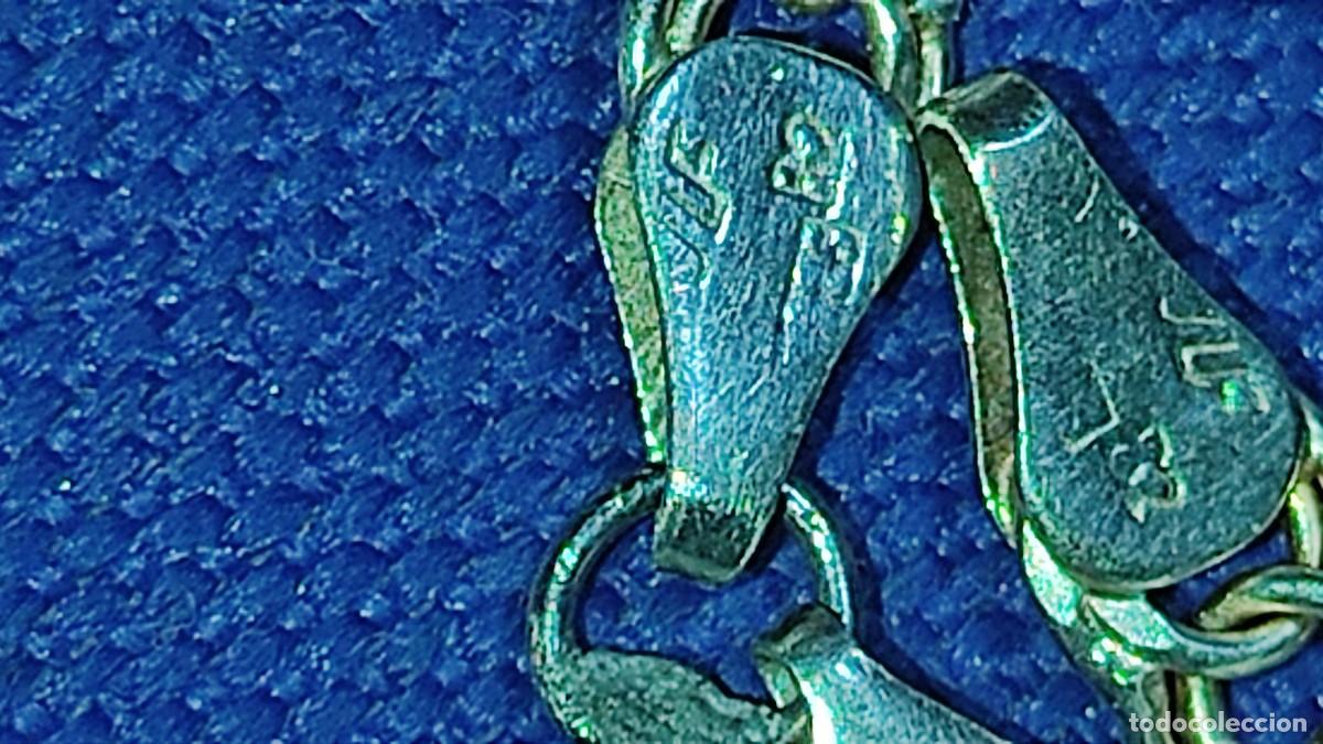 Joyeria: Pulsera no me olvides de plata de eslabon Hungaro.