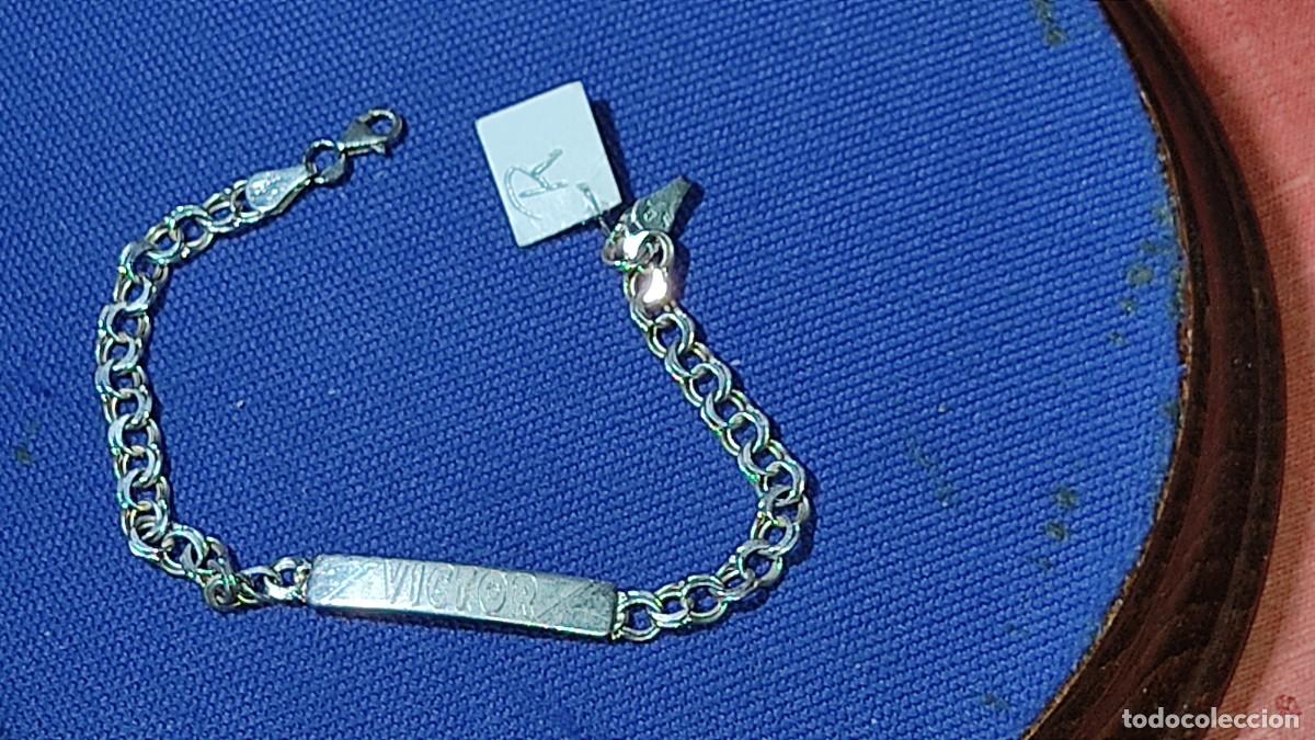 Joyeria: Pulsera no me olvides de plata de eslabon Hungaro. - Foto 3