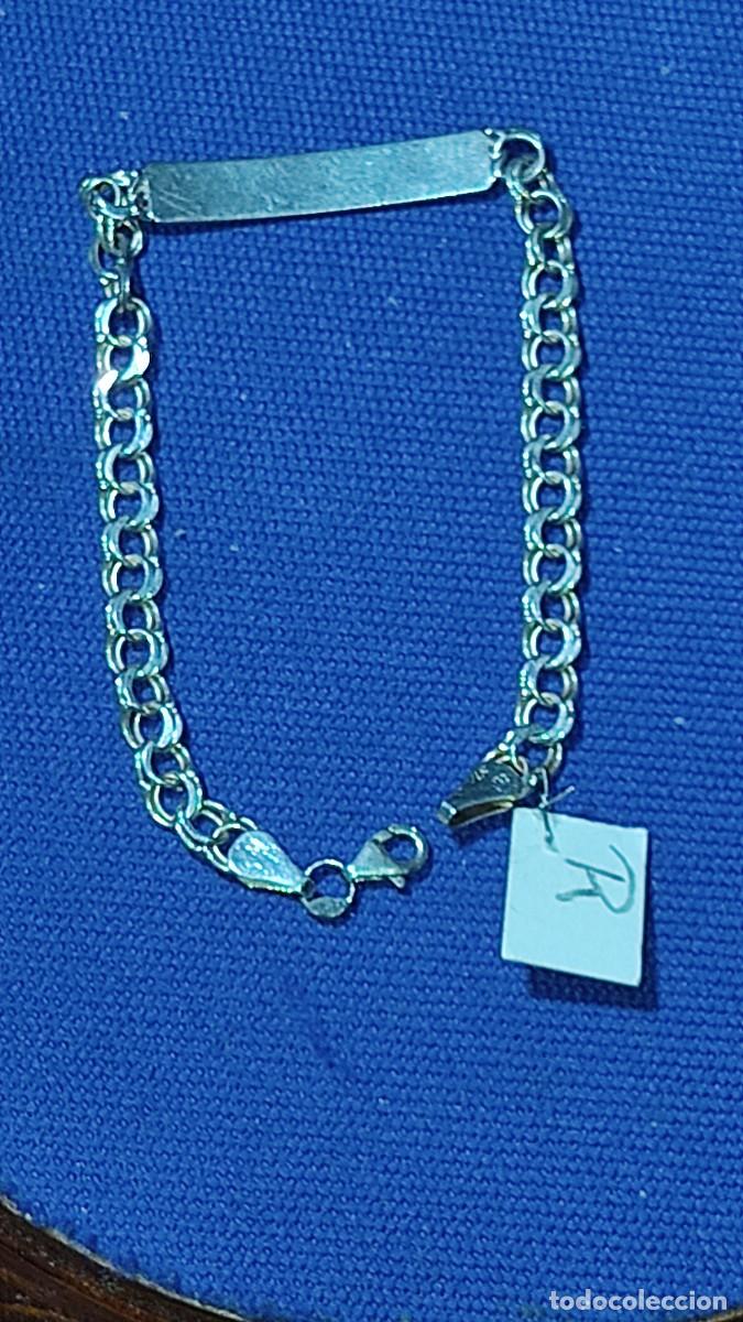 Joyeria: Pulsera no me olvides de plata de eslabon Hungaro. - Foto 7