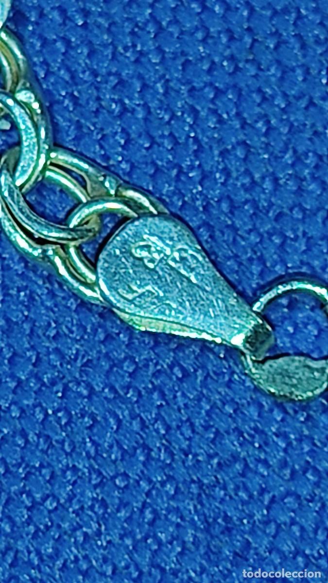 Joyeria: Pulsera no me olvides de plata de eslabon Hungaro. - Foto 8