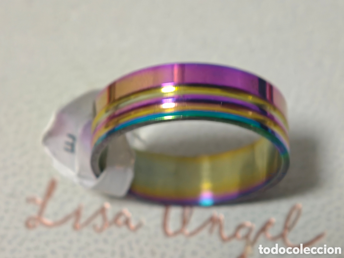 Joyeria: Anillo de acero inoxidable nuevo multicolor - Foto 2