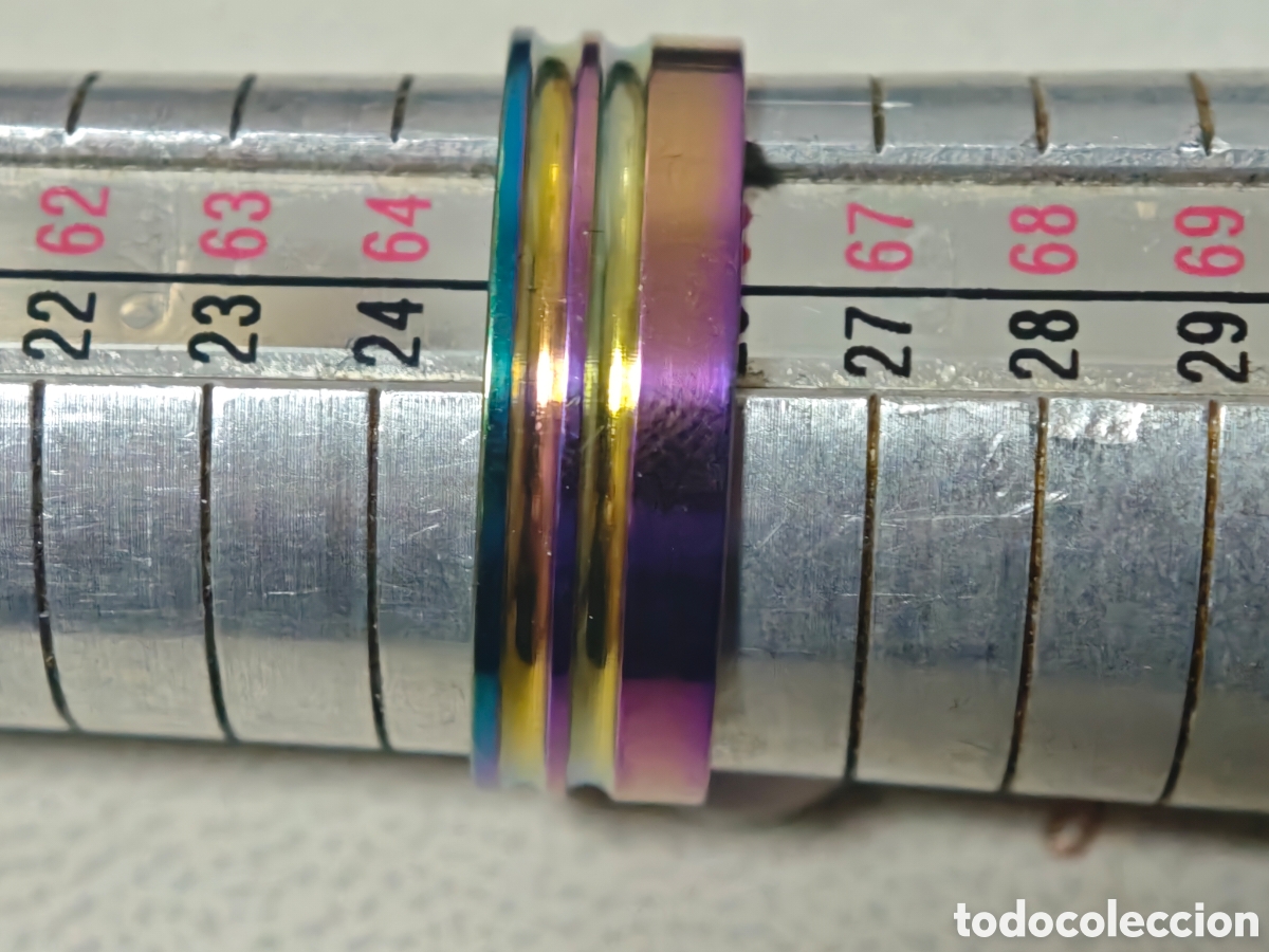 Joyeria: Anillo de acero inoxidable nuevo multicolor - Foto 4