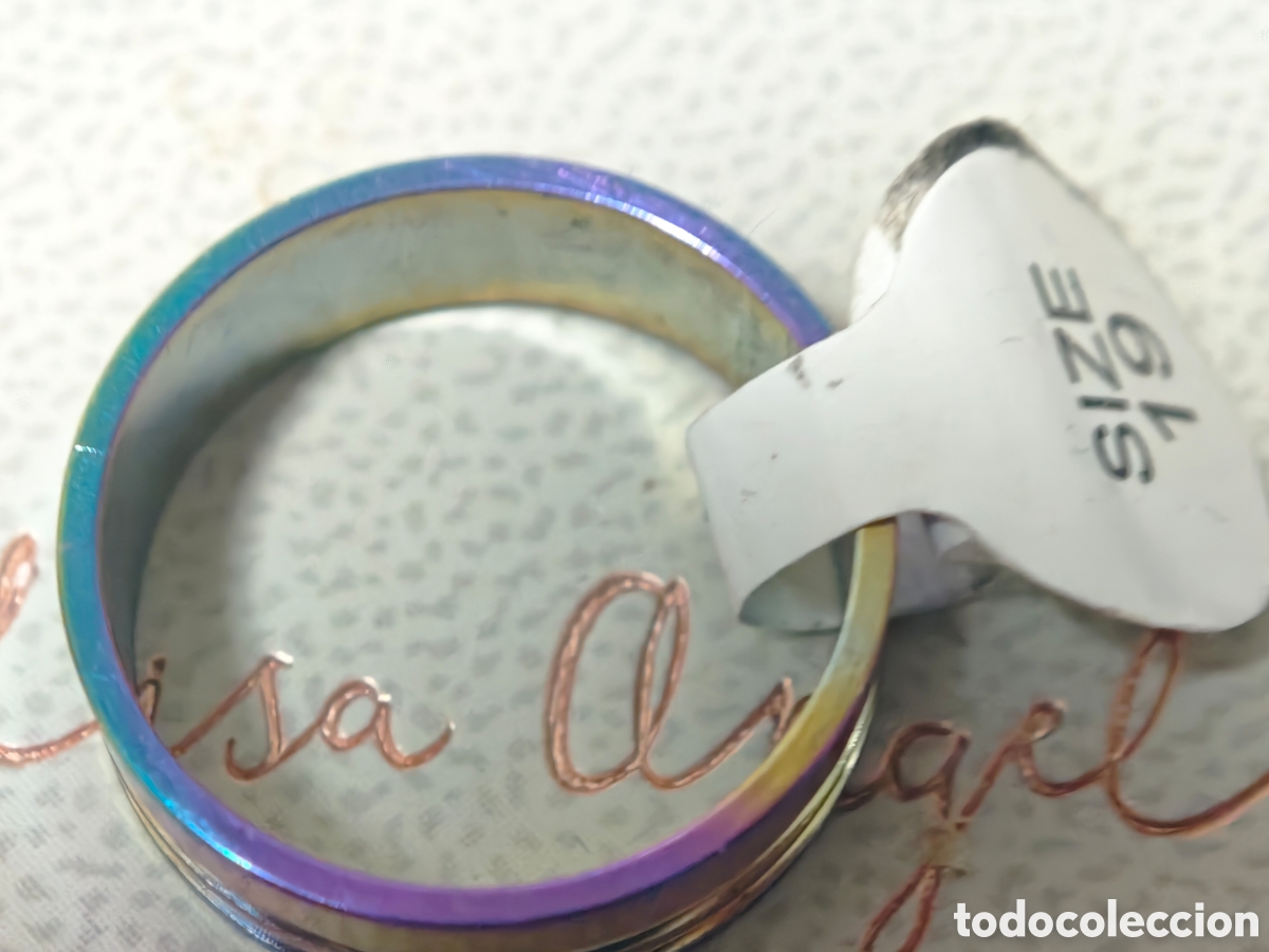 Joyeria: Anillo de acero nuevo multicolor - Foto 2