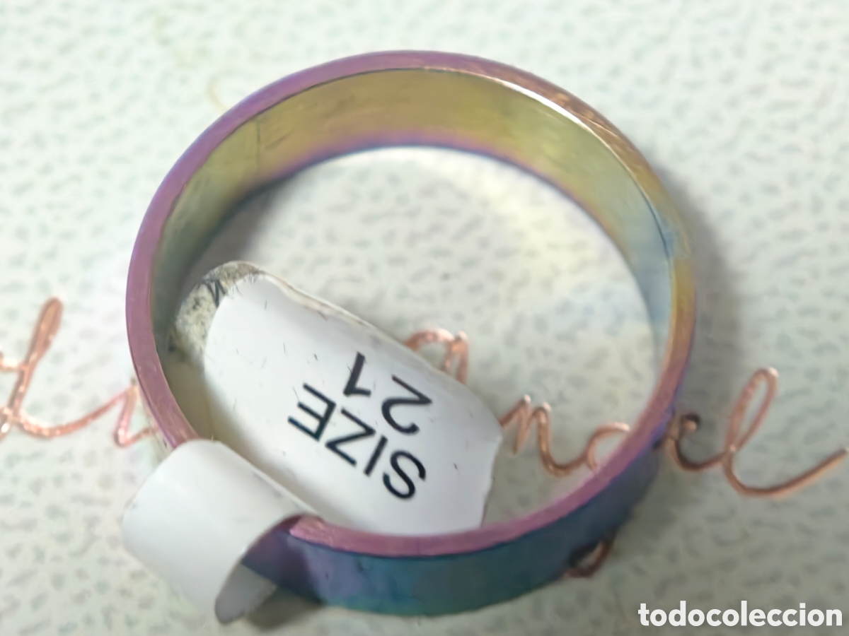 Joyeria: Anillo de acero inoxidable nuevo multicolor - Foto 3