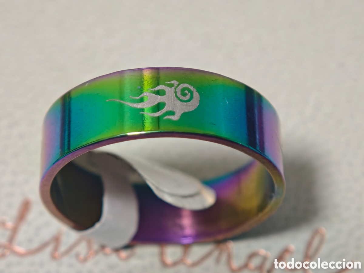Joyeria: Anillo de acero inoxidable nuevo multicolor