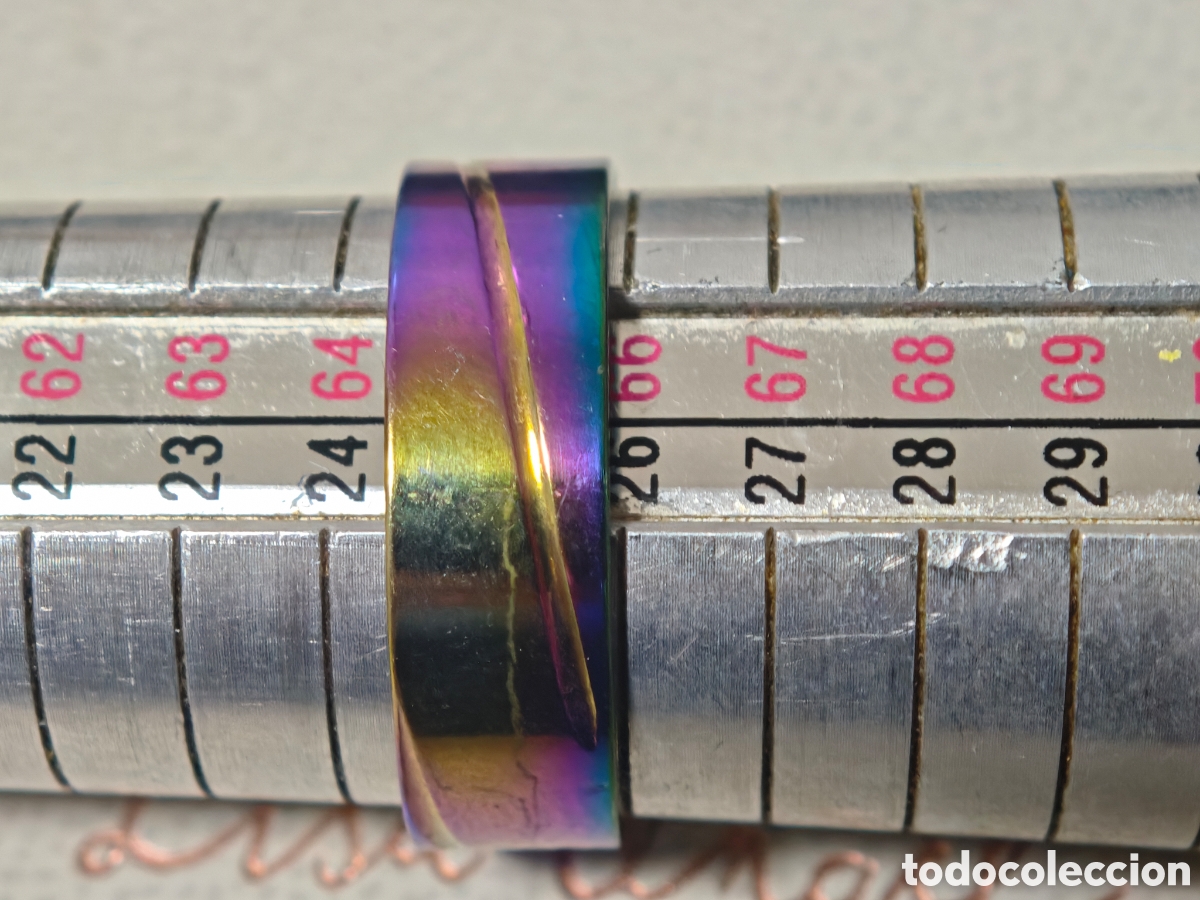 Joyeria: Anillo de acero inoxidable nuevo multicolor - Foto 2