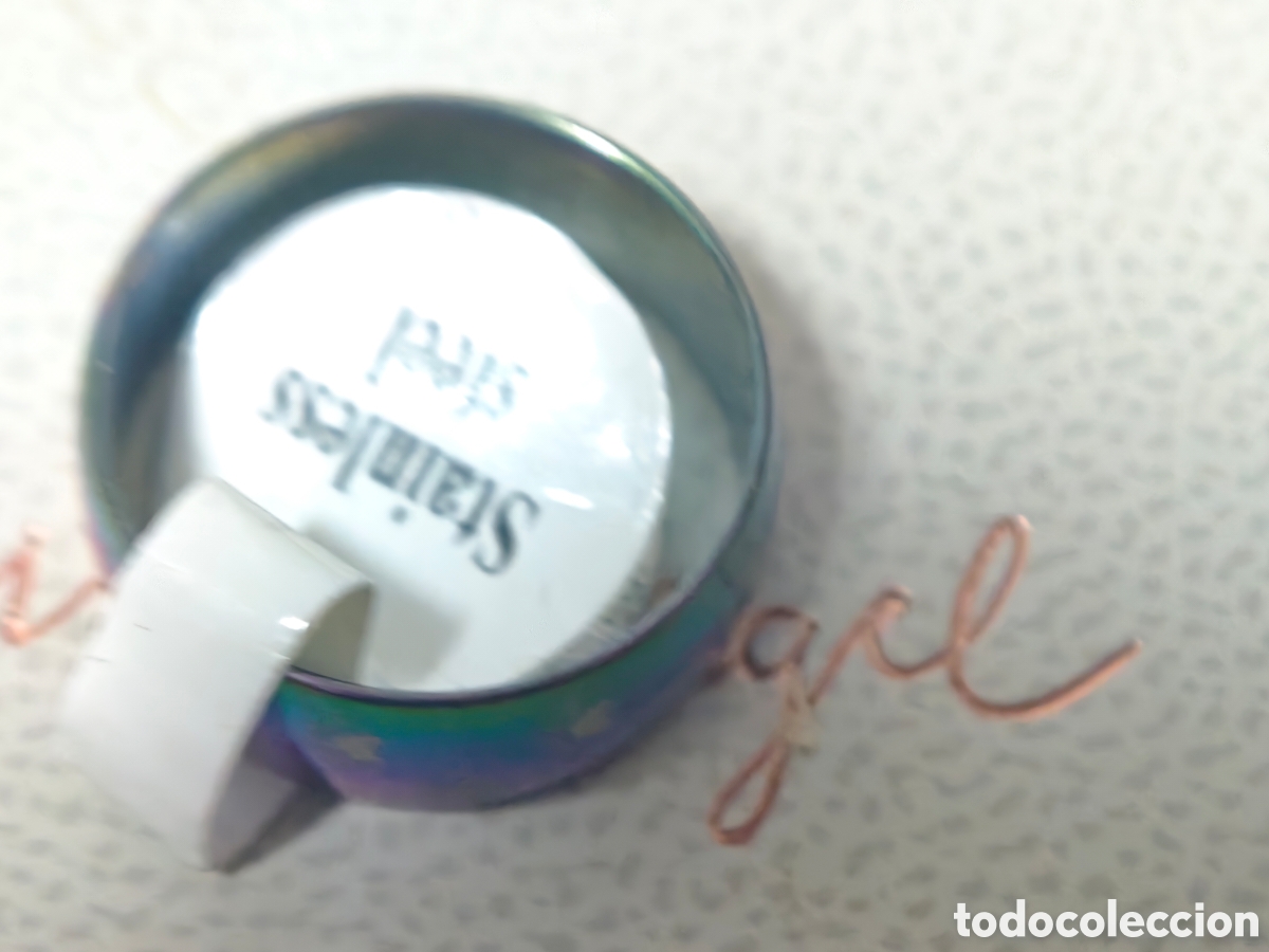 Joyeria: Anillo de acero inoxidable nuevo multicolor - Foto 3