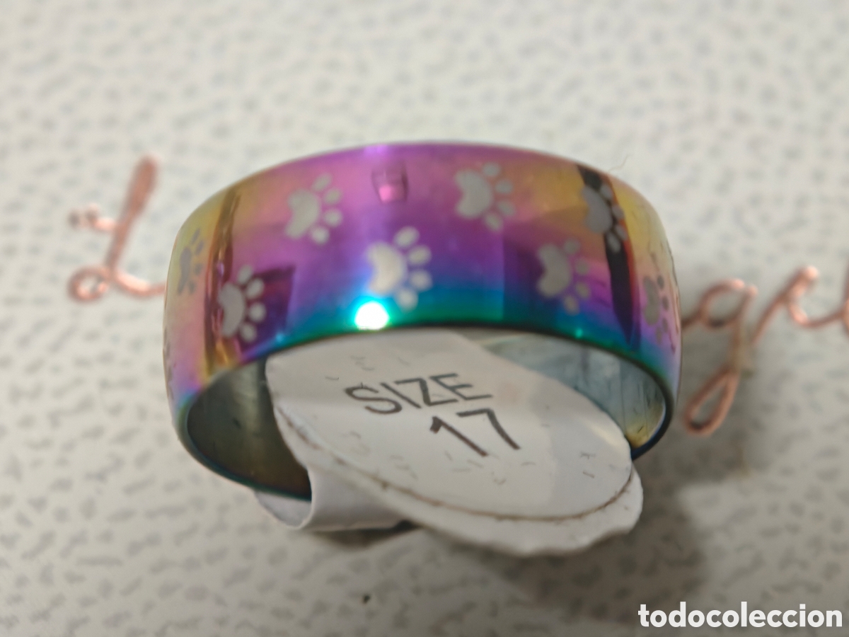 Joyeria: Anillo de acero inoxidable nuevo multicolor