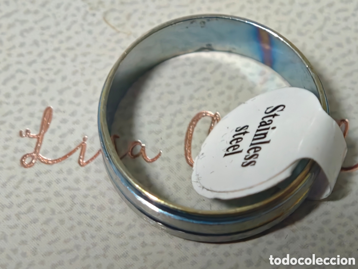 Joyeria: Anillo en acero inoxidable nuevo - Foto 2