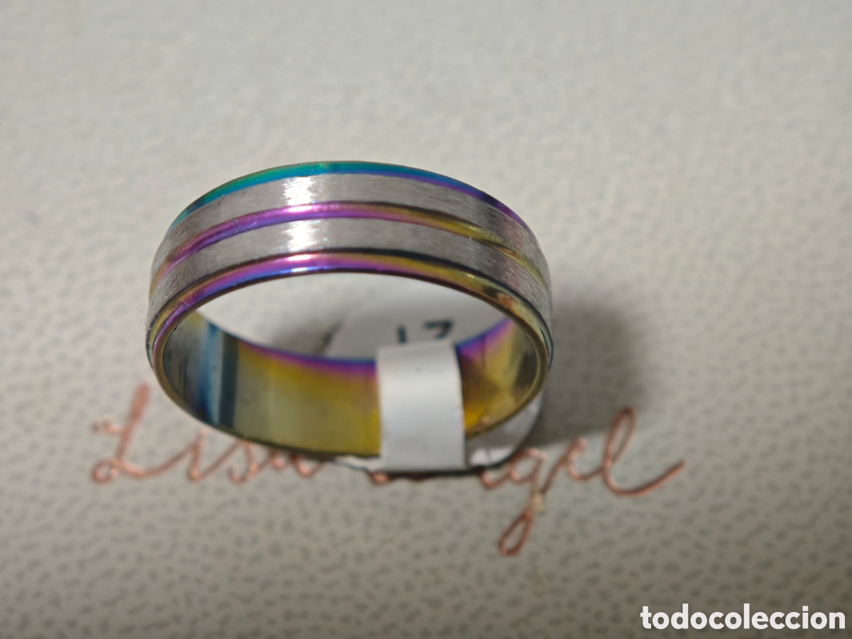 Joyeria: Anillo de acero inoxidable nuevo