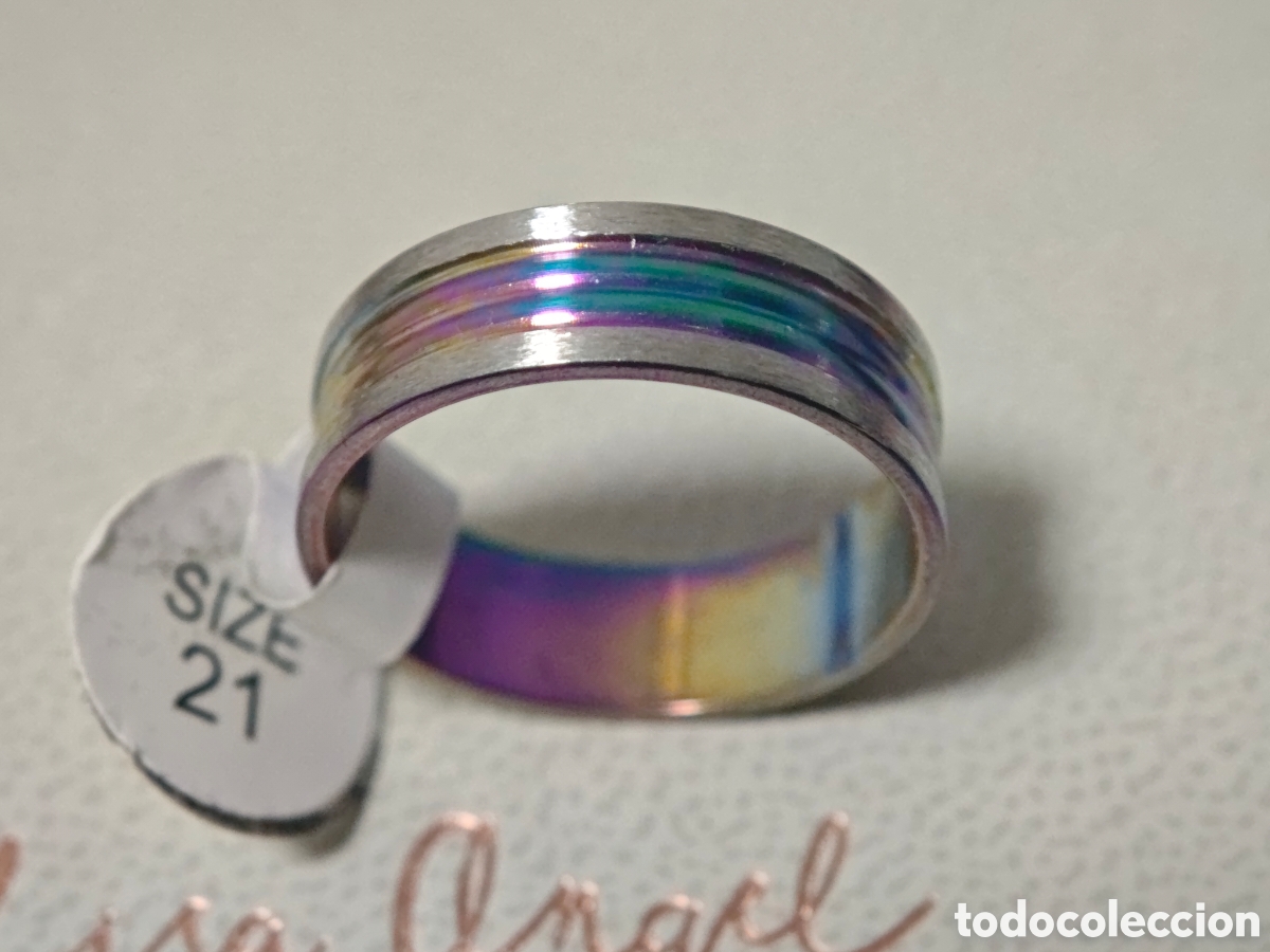 Joyeria: Bonito anillo de acero inoxidable nuevo - Foto 2
