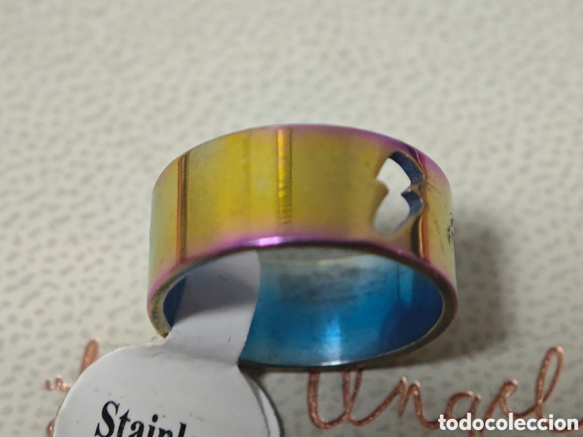 Joyeria: Anillo de acero inoxidable nuevo