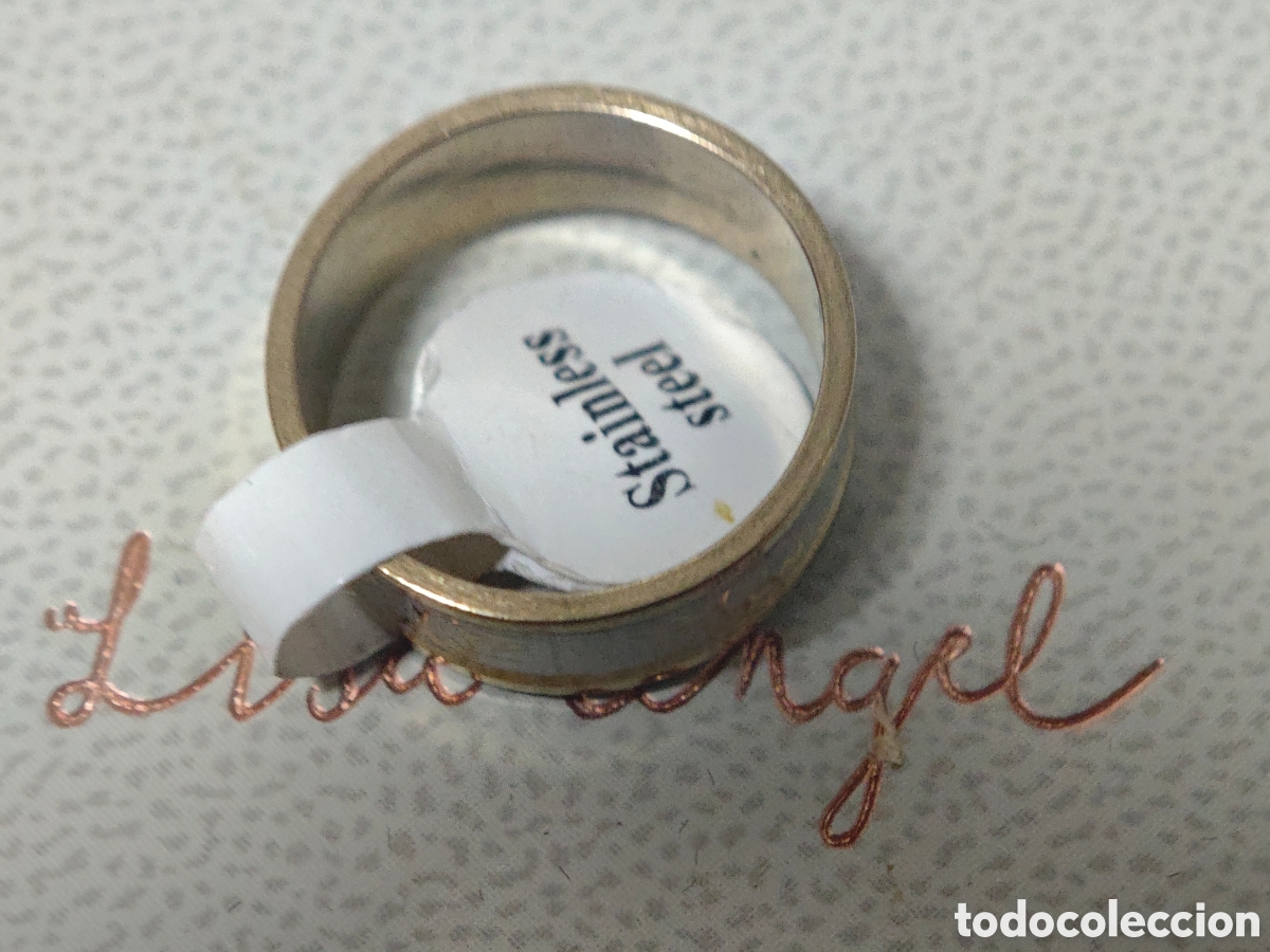 Joyeria: Bonito anillo de acero inoxidable nuevo - Foto 3