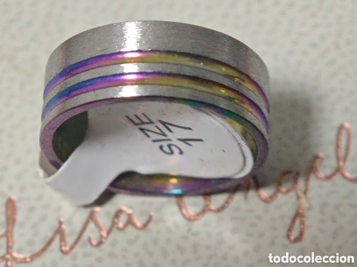 Joyeria: Anillo de acero inoxidable nuevo