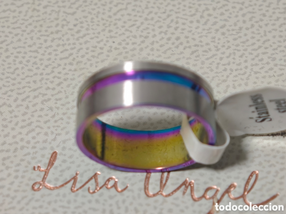 Joyeria: Anillo de acero inoxidable nuevo multicolor - Foto 2