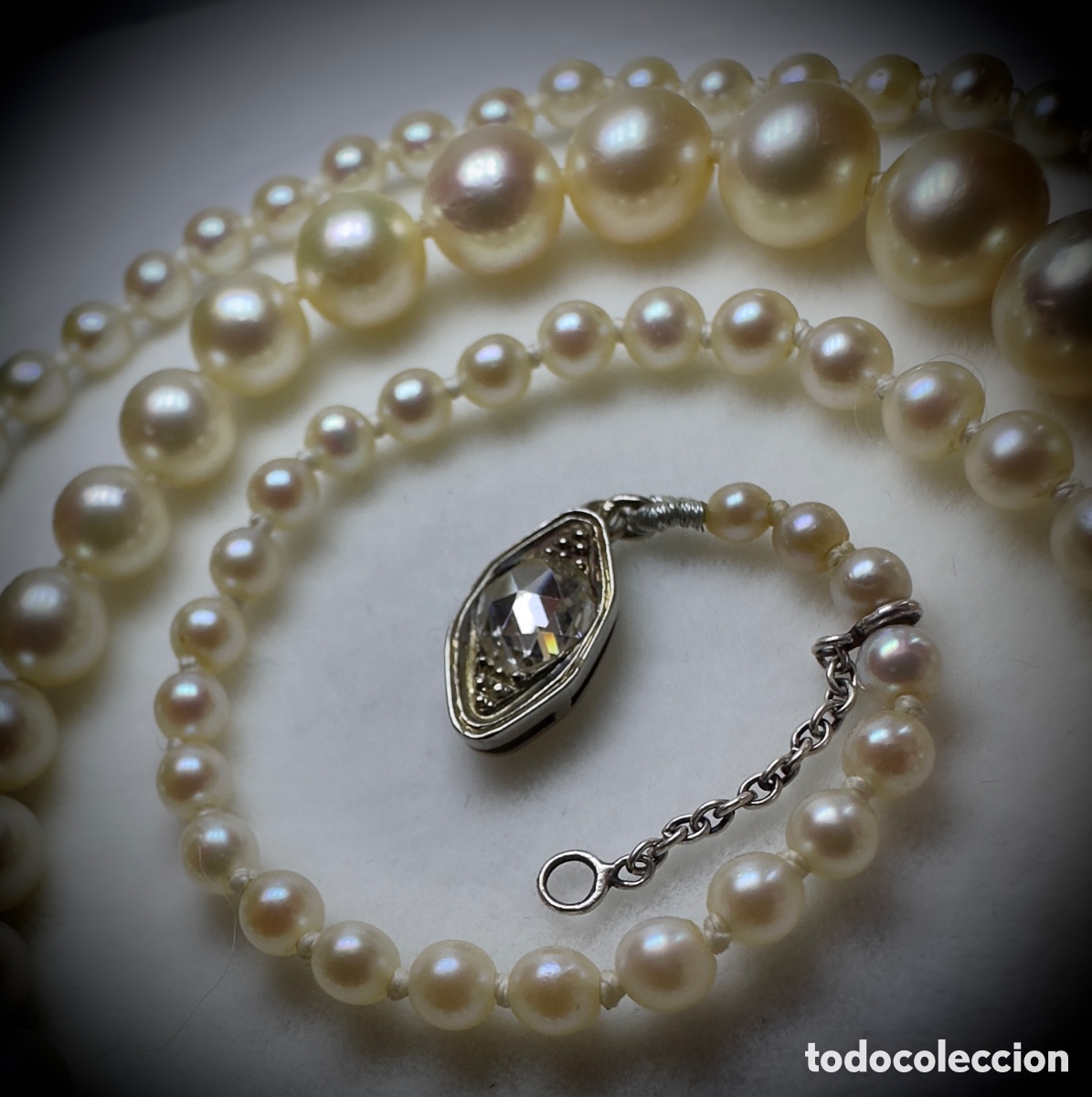 Joyeria: Collar antiguo oro y diamante - Foto 2