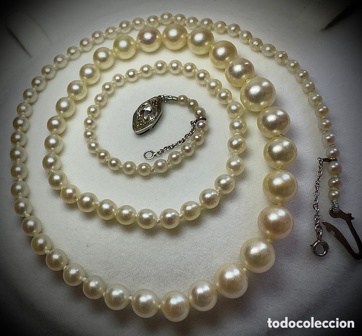 Joyeria: Collar antiguo oro y diamante - Foto 3