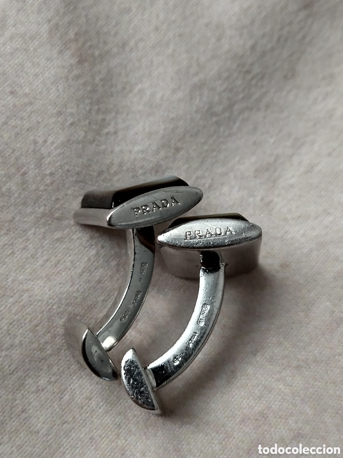 Joyeria: Gemelos PRADA plata de ley 925 con contrastes - Foto 7