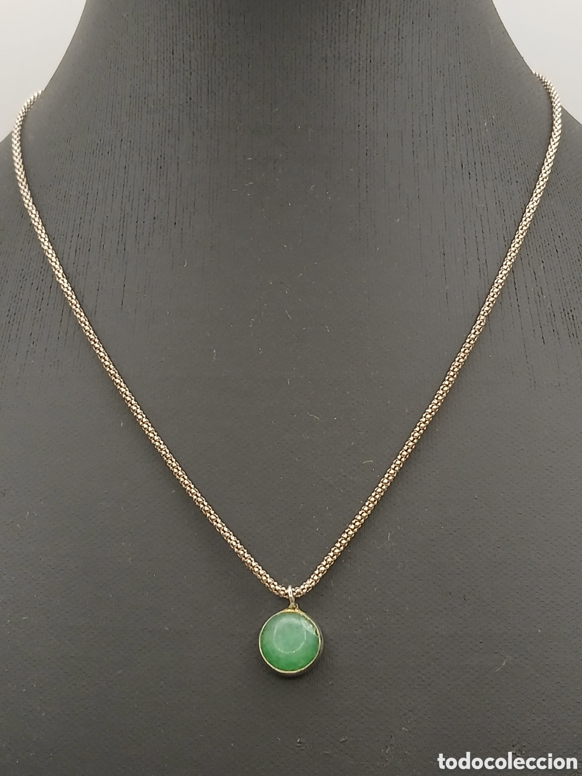 Joyeria: Cadena y colgante plata 925mls y esmeralda