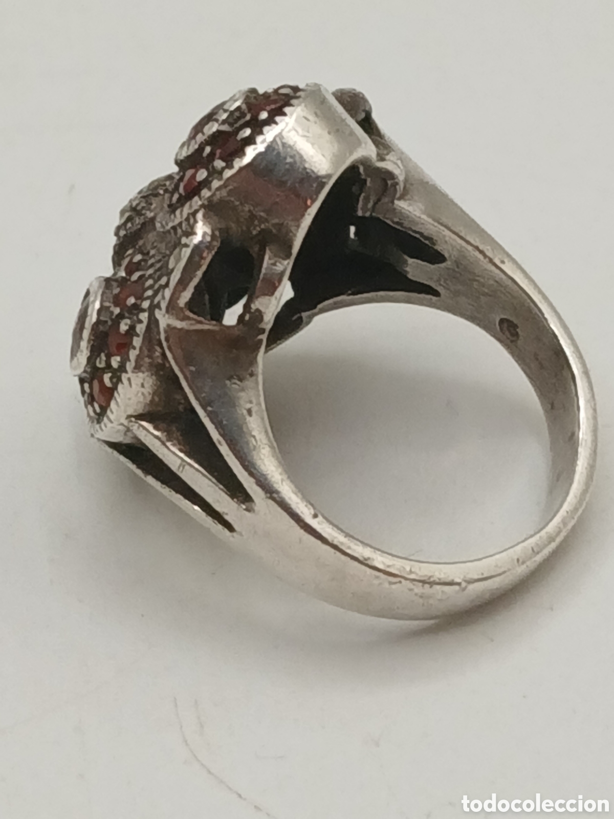 Joyeria: Anillo plata 925mls marquesitas y granates - Foto 6