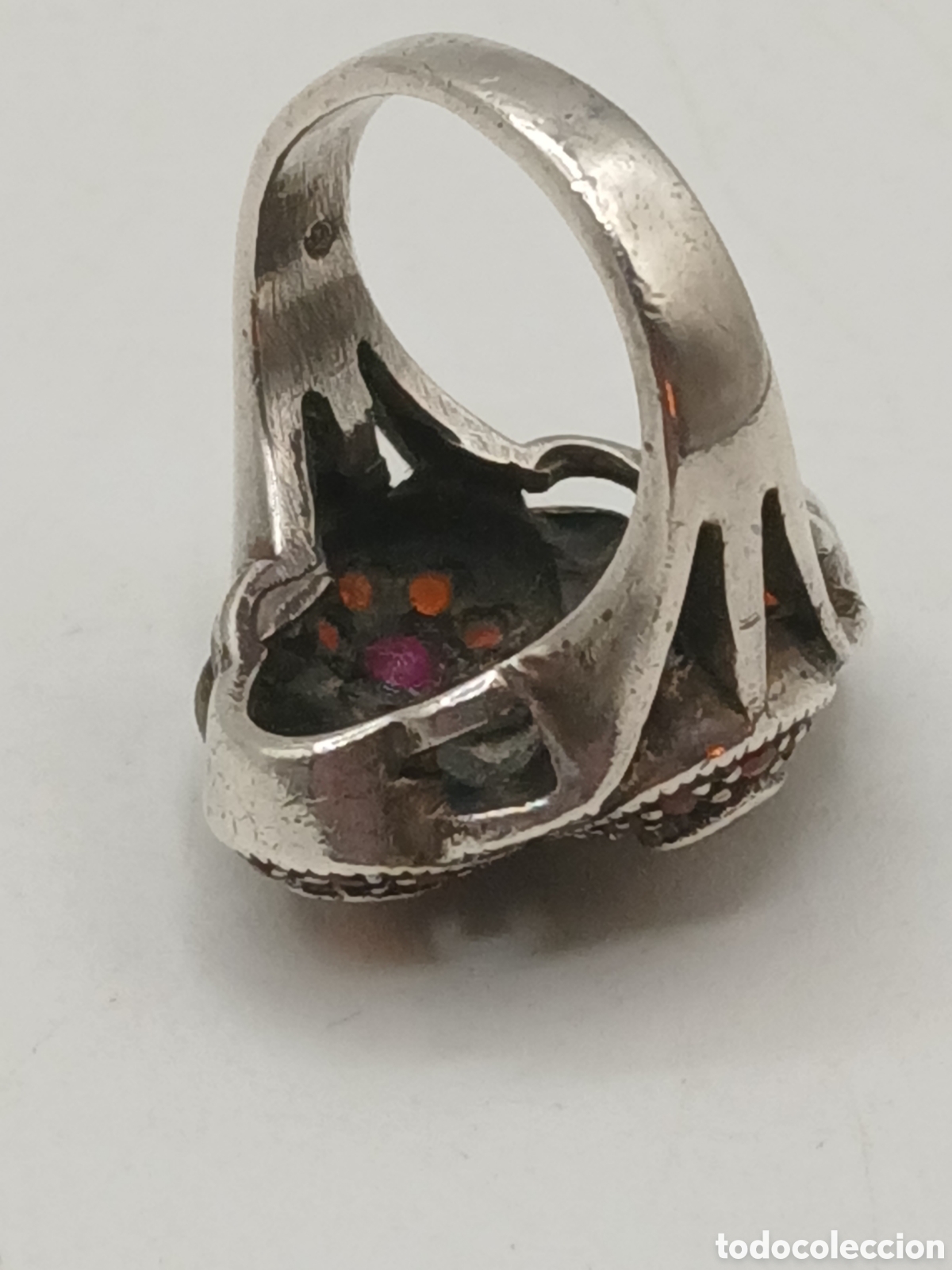 Joyeria: Anillo plata 925mls marquesitas y granates - Foto 8