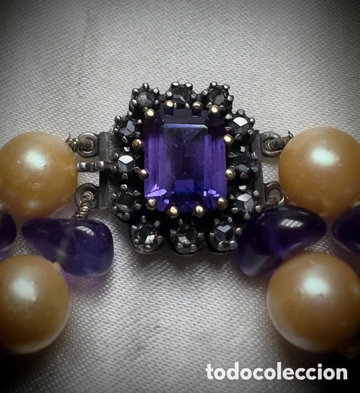 Joyeria: Collar antigua oro y diamantes - Foto 6