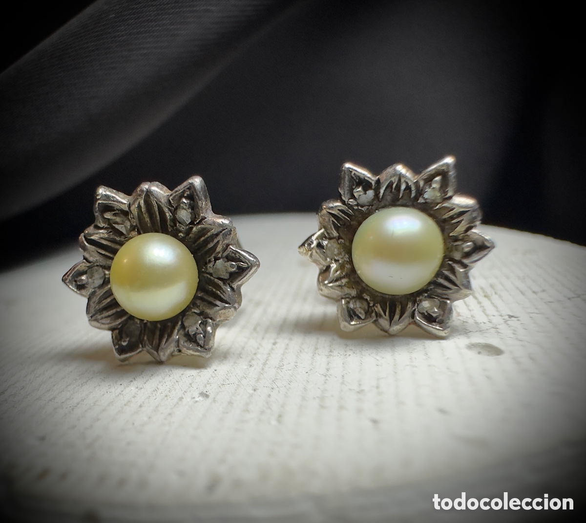 Gioielleria: Pendientes antiguos oro y diamantes