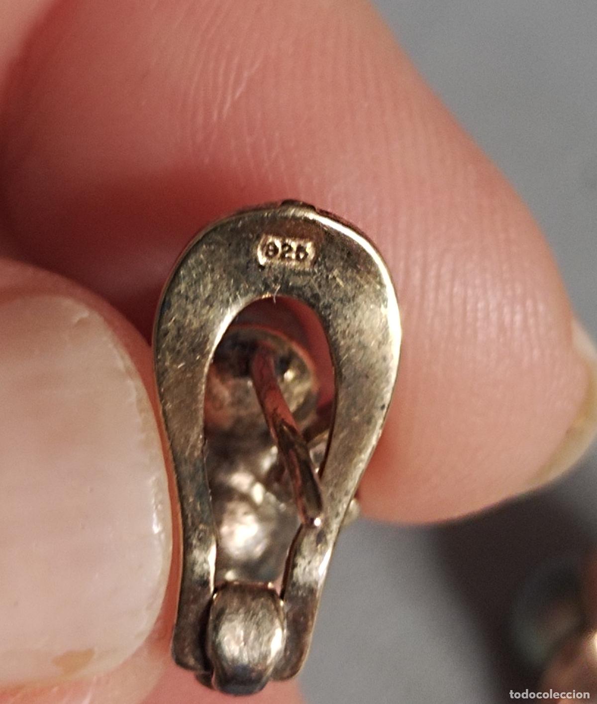 Joyeria: Pendientes de plata de ley contrastada , con perla gris y circonitas. - Foto 2