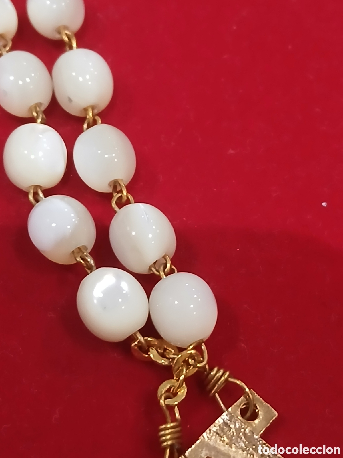 Joyeria: Rosario con perlas blancas lacadas - Foto 4