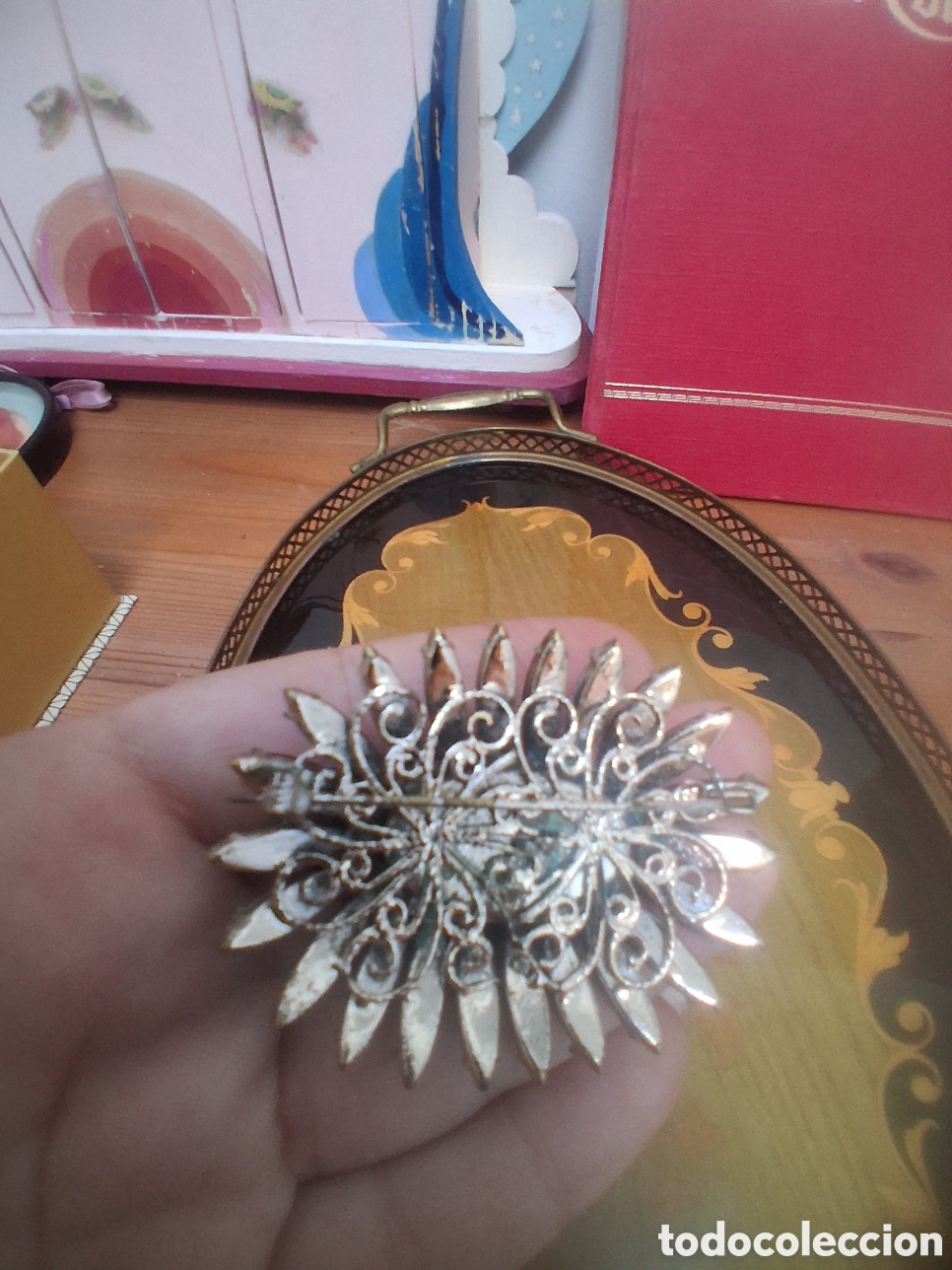 Joyeria: Broche estilo sunburst 1950 _60 Mid century - Foto 2