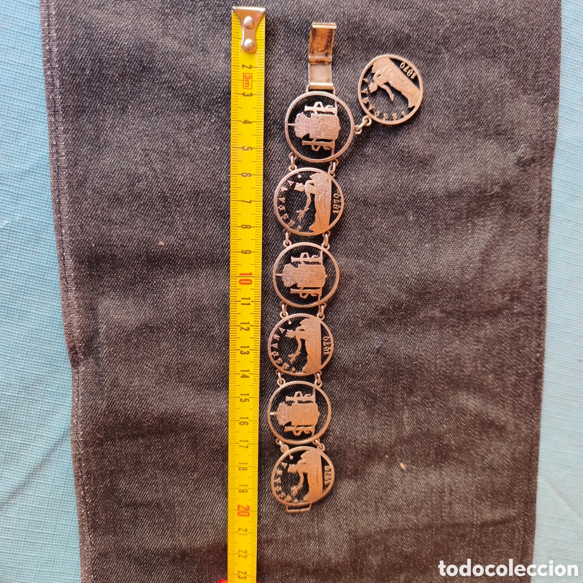 Joyeria: Pulsera de plata de monedas de 925 - Foto 3