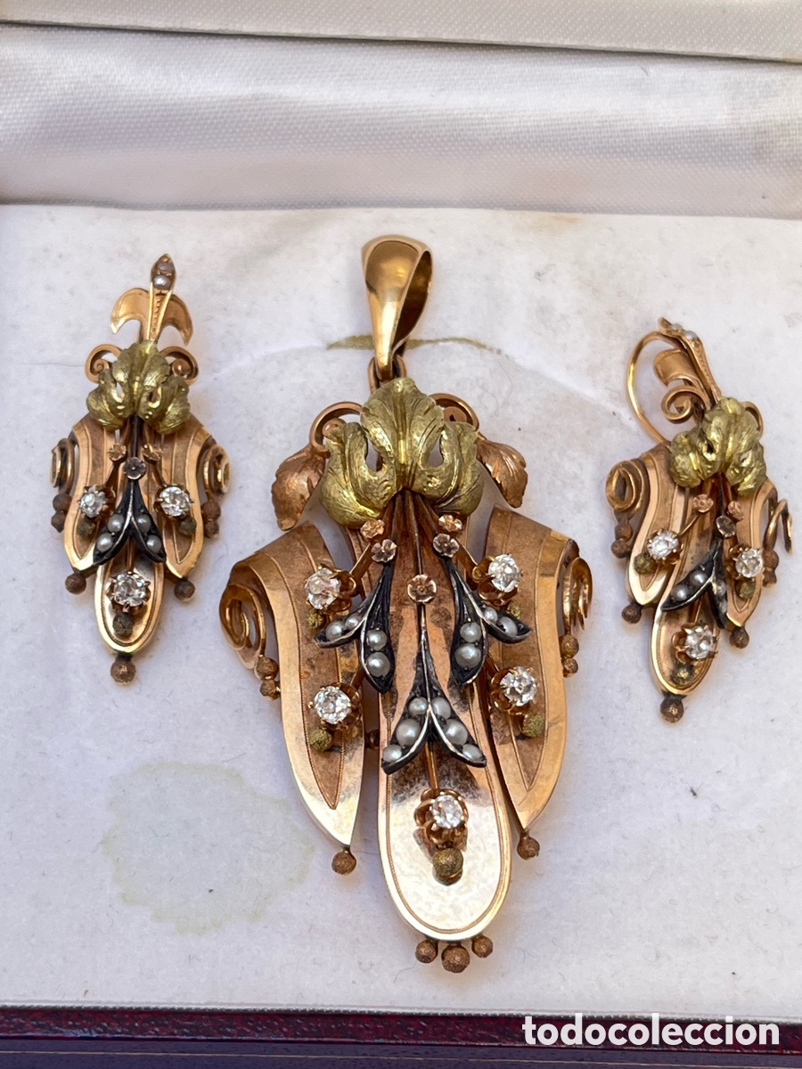 Joyeria: Aderezo S.XIX ORO 16K - Foto 2