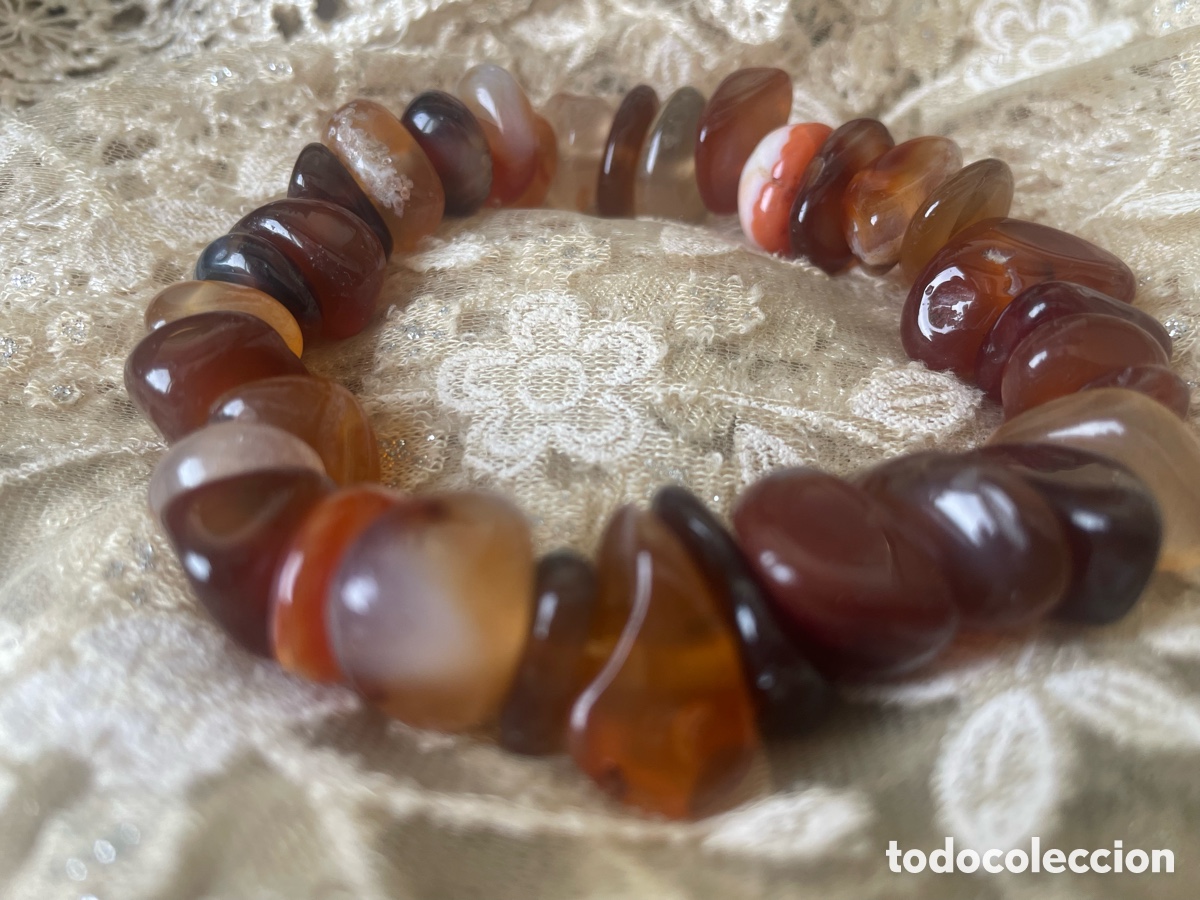 Joyeria: pulsera de agata colores marr&oacute;n - Foto 2
