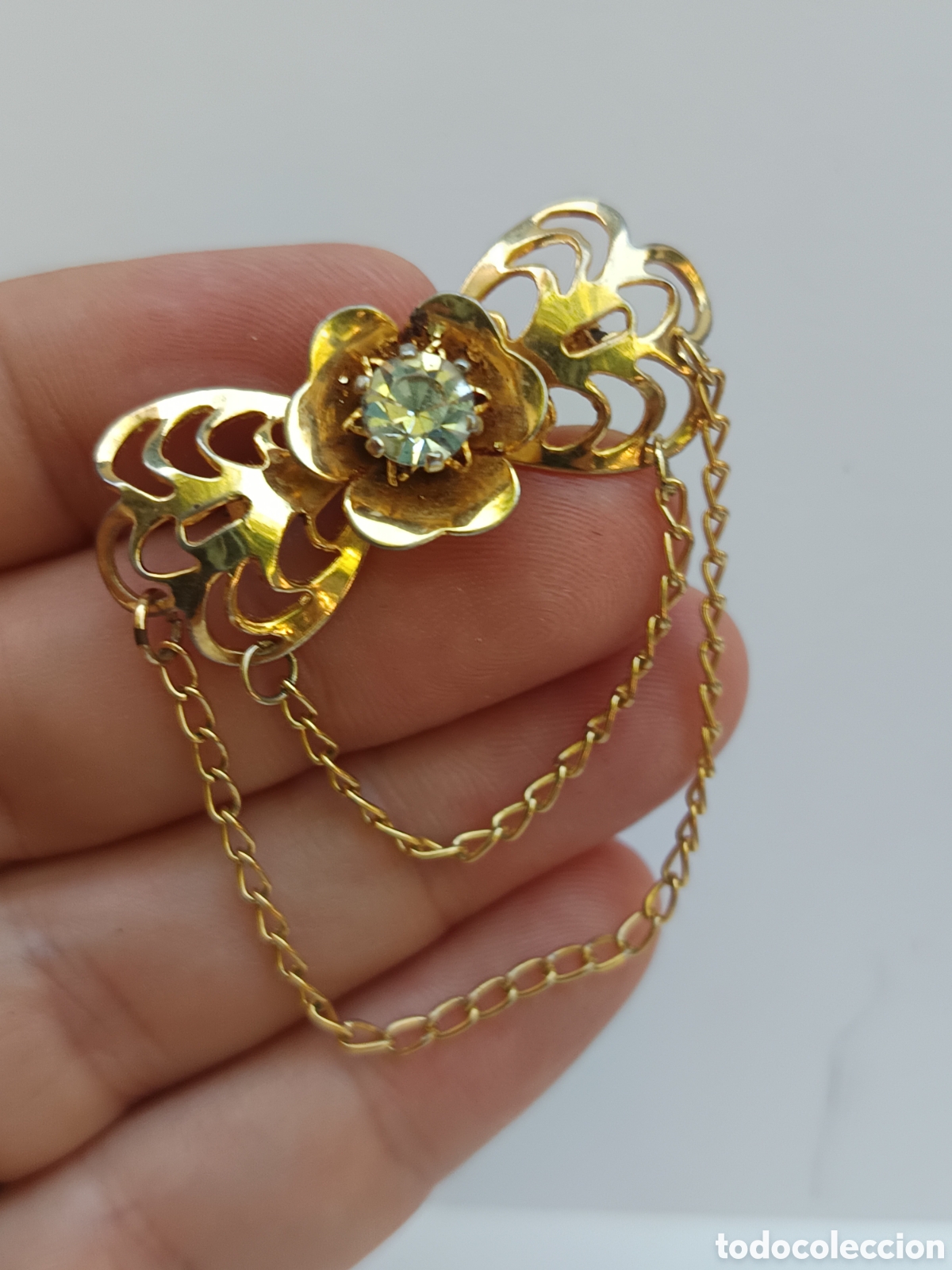 Joyeria: Broche lazo con Dos cadenas colgantes - Foto 2