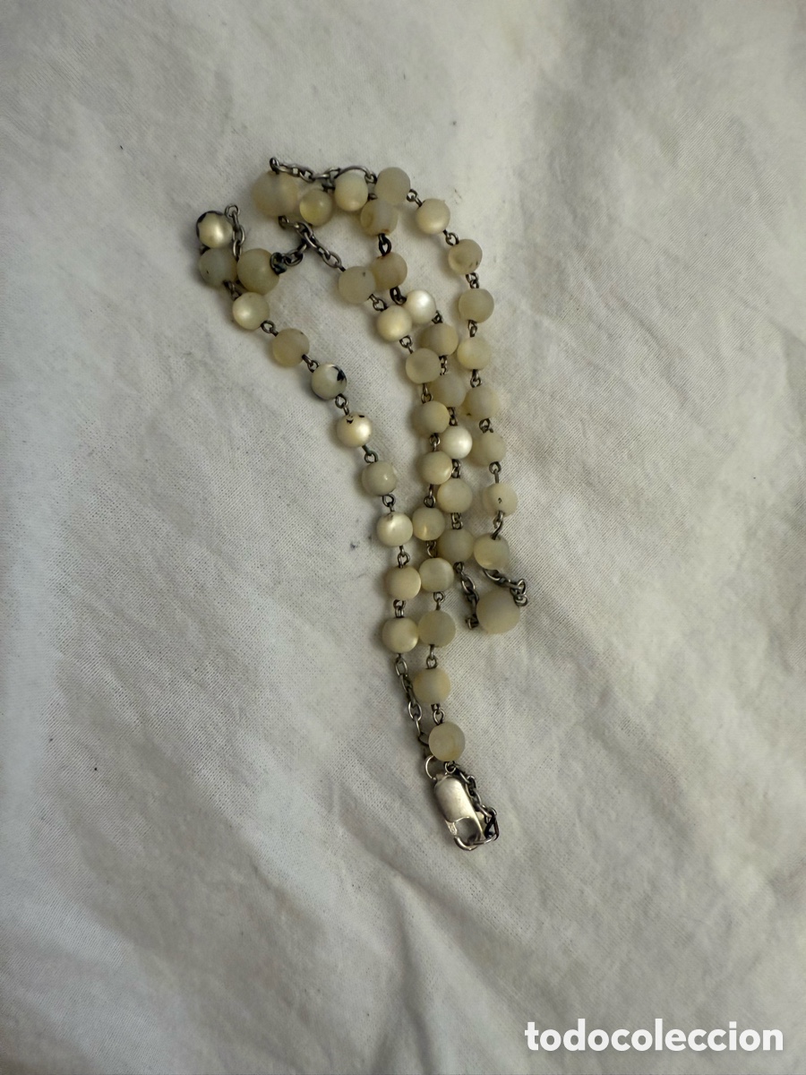 Joyeria: Collar antiguo de opalina y plata &ndash; siglo XIX - Foto 1